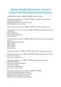 Shadow Health- Brian Foster- Focused  Exam&colon; Chest Pain Questions and Answers