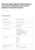 QPA Exam &lpar;2026&rpar; UPDATE Verified Questions And Answers &vert; With 100&percnt; Correct Answers graded A&plus; Guaranteed Success&excl;&excl;