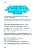ATI RN FUNDAMENTALS  PROCTORED EXAM TEST 2026  EXAMS QUESTIONS AND CORRECT  DETAILED ANSWERS WITH  RATIONALES 
