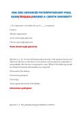 NSG 5003 ADVANCED PATHOPHYSIOLOGY FINAL EXAM&vert;193Qs&As&vert;GRADED A&plus;&vert;SOUTH UNIVERSITY