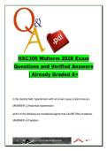 HSC300 Midterm Exam &lpar;HSC-300&rpar; &ndash; 300 Questions on Cardiovascular Disease&comma; Diabetes & Respiratory Disorders 2026