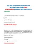 NSG 5003 ADVANCED PATHOPHYSIOLOGY  MIDTERM & FINAL EXAMS&vert;2025 2026&vert;340Qs&As&vert;GRADED A&plus;&vert;SOUTH UNIVERSITY 