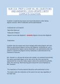 NUR 316 PREP U CHAPTERS 44 & 46 &ndash; QUESTIONS AND ANSWERS 2026 UPDATE WITH COMPLETE SOLUTIONS