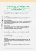 ap psych unit 10 Questions and  Answers &lpar;100&percnt; Correct Answers&rpar;  Already Graded A&plus;