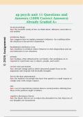 ap psych unit 11 Questions and  Answers &lpar;100&percnt; Correct Answers&rpar;  Already Graded A&plus;