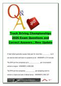Truck Driving Championships Exam &ndash; 800&plus; Questions & Answers &vert; FMCSA&comma; Safety&comma; Hazmat&comma; Regulations & Driving Skills &vert; 2026