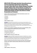 NURS 676 2025&sol;2026 Complete Study Guide &vert; Advanced Nursing Course Exam Prep &vert; Comprehensive Clinical Practice&comma; Advanced Patient Assessment&comma; Evidence-Based Practice&comma; Diagnostic Reasoning&comma; Pharmacology Integration&comma; Healthcare Policy&comma; Nursing Leadership&comma; Car