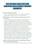 PCN 100 FINAL FINAL TEST 2026 QUESTIONS WITH CORRECT ANSWERS GRADED A&plus;