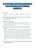 PCN 100 FINAL PRACTICE EXAMINATION 2026 QUESTIONS WITH ANSWERS GRADED A&plus;
