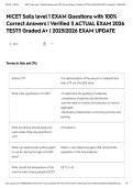 NICET Soils level 1 EXAM Questions with 100&percnt; Correct Answers &vert; Verified &vert;&vert; ACTUAL EXAM 2026 TEST&excl;&excl; Graded A&plus; &vert; 2025&vert;2026 EXAM UPDATE