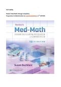Test Bank - Henke's Med-Math Dosage-Calculation&comma; Preparation&comma; and Administration&comma; 10th Edition