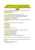 CCHT PRACTICE EXAM QUESTIONS  WITH ACCURATE ANSWERS 20252026 A&plus;  Grade 