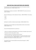 MED 300 FINAL EXAM QUESTIONS AND ANSWERS