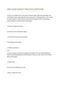 MED SURG EXAM 3 PRACTICE QUESTIONS  A nurse in an outpatient clinic is assessing a client who reports night sweats and fatigue&period; The  client repots having a cough along with nausea and diarrhea&period; Their temperature is 38&period;1 C &lpar;100&period;6  F&rpar; orally&period; The client is 