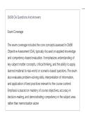 D658 OA ACTUAL EXAM LATEST UPDATE THIS YEAR QUESTIONS AN DETAILED ANSWERS
