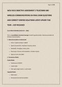 WGU D413 OBJECTIVE ASSESSMENT 2 TELECOMM AND WIRELESS COMMUNICATIONS OA FINAL EXAM QUESTIONS AND CORRECT VERIFIED SOLUTIONS LATEST UPDATE THIS YEAR &ndash; JUST RELEASED