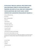 ATI RN ADULT MEDICAL SURGICAL PROCTORED EXAM  2025&sol;2026 BANK COMPLETE 200 QUESTIONS AND  ANSWERS ACCURATE ACTUAL EXAM WITH FREQUENTLY  TESTED QUESTIONS AND STUDY GUIDE &sol; EXPERT  VERIFIED FOR GUARANTEED PASS&sol;ALREADY GRADED A&plus;  Endoscopy &lpar;EGD&rpar; positioning  