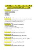CEPSCI Review Part II Exam Questions With  Accurate Solutions 20252026 A&plus; Grade 