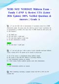 NURS 5432&sol; NURS5432 Midterm Exam &ndash; Family I &lpar;FNP 1&rpar; Review&vert; UTA &lpar;Latest 2026 Update&rpar; 100&percnt; Verified Questions & Answers &vert; Grade A