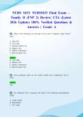 NURS 5433&sol; NURS5433 Final Exam &ndash; Family II &lpar;FNP 2&rpar; Review&vert; UTA &lpar;Latest 2026 Update&rpar; 100&percnt; Verified Questions & Answers &vert; Grade A