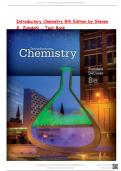 Introductory Chemistry 8th Edition by Steven S&period; Zumdahl - Test Bank