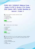 NURS 5433&sol; NURS5433 Midterm Exam &ndash; Family II &lpar;FNP 2&rpar; Review&vert; UTA &lpar;Latest 2026 Update&rpar; 100&percnt; Verified Questions & Answers &vert; Grade A