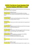 CEPSCI Test Review Exam Questions With  Accurate Solutions 20252026 A&plus; Grade 