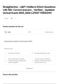 Straighterline - A&P 1 Midterm EXAM Questions with 100- Correct Answers &lowbar; Verified &lowbar; Updated &lpar;Actual Exam&rpar; 2025&lowbar;2026 LATEST VERSION&excl;&excl;