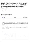 CESGA Exam Questions Exam &lpar;2026&rpar; UPDATE Verified Questions And Answers &vert; With 100&percnt; Correct Answers graded A&plus; Guaranteed Success&excl;&excl; 