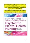 Ultimate Study Companion for Psychiatric Mental Health Nursing &lpar;9th Edition&rpar;&colon; Chapters 1&ndash;32 Questions and Solutions