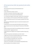 ATI Nursing Exit Exam 2023&colon; Key Questions & well verified  Answers  Who downloaded the ATI Comprehensive EXIT REAL EXAM 2023 notes&quest;  Javonne Clinton&period;  Is Studocu affiliated with any college or university&quest;  No&comma; Studocu is not sponsored or endorsed by any c