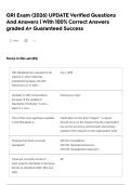 GRI Exam &lpar;2026&rpar; UPDATE Verified Questions And Answers &vert; With 100&percnt; Correct Answers graded A&plus; Guaranteed Success
