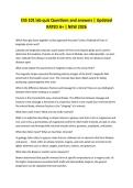 ESS 101 lab quiz Questions and answers &vert; Updated RATED A&plus; &vert; NEW 2026