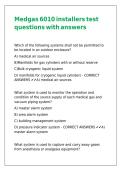 Medgas 6010 installers test questions with answers&comma;