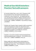 Medical Gas 6010 Installers Practice Test with answers&comma;