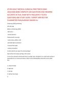 ATI RN ADULT MEDICAL SURGICAL PROCTORED EXAM  2025&sol;2026 BANK COMPLETE 200 QUESTIONS AND ANSWERS  ACCURATE ACTUAL EXAM WITH FREQUENTLY TESTED  QUESTIONS AND STUDY GUIDE &sol; EXPERT VERIFIED FOR  GUARANTEED PASS&sol;ALREADY GRADED A&plus;  Endoscopy &lpar;EGD&rpar; positioning  