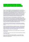 CLERK CERTIFICATION LEVEL 1 EXAM QUESTIONS AND ANSWERS