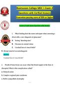 Rasmussen College MDC 1 Exam 2 Questions with Verified Answers Guarantee passing score of 90&percnt; or higher