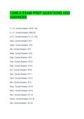 CSMLS EXAM PREP QUESTIONS AND ANSWERS