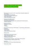 CSMLS MLA STUDY SET WITH COMPLETE SOLUTIONS