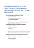 OHIO ENGINEER EXAM QUESTIONS AND CORRECT ANSWERS &lpar;VERIFIED ANSWERS&rpar; PLUS RATIONALES 2026&vert;2027 Q&A &vert; INSTANT DOWNLOAD PDF