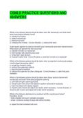 CSMLS PRACTICE QUESTIONS AND ANSWERS