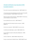 Mendix Certification Exam Questions With Complete Solutions