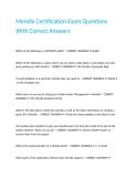Mendix Certification Exam Questions With Correct Answers&period;