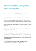 Mendix Intermediate Exam Questions With Correct Answers