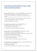 NURS 5334 Advanced Pharmacology Test 1 &lpar;2026&rpar; &vert; Complete Solutions Study Guide