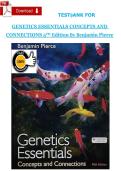 Genetics Essentials&colon; Concepts and Connections &lpar;5th Edition&rpar; by Benjamin A&period; Pierce &ndash; Complete Test Bank PDF