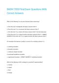 BADM 7050 Final Exam Questions With Correct Answers