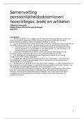 Samenvatting literatuur Persoonlijkheidsstoornissen &lpar;550040-B-6&rpar;