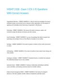 MGMT 2100 - Exam 1 &lpar;Ch 1-9&rpar; Questions With Correct Answers&period;